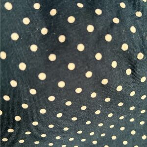 Talbots Navy and White Polka Dot Chino Pants 14